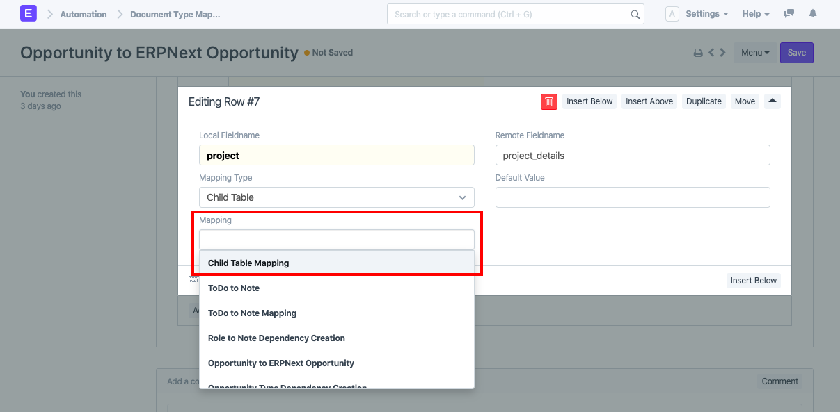 event map is child table (1)